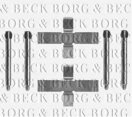 BORG & BECK BBK1090 Комплектуючі, колодки дискового гальма