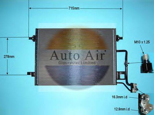 AUTO AIR GLOUCESTER 161033 Конденсатор, кондиціонер