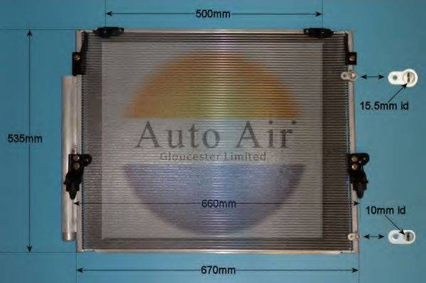 AUTO AIR GLOUCESTER 169959 Конденсатор, кондиціонер