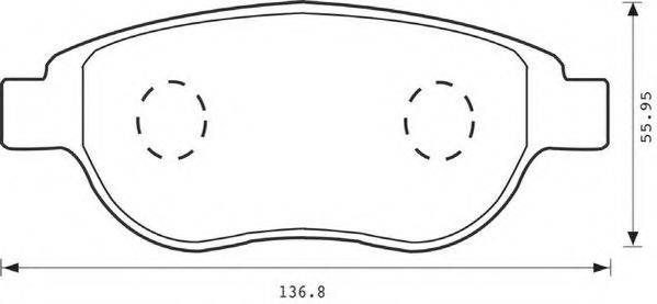 SIMER 811 Комплект гальмівних колодок, дискове гальмо