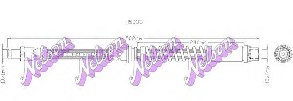 BROVEX-NELSON H5236 Гальмівний шланг