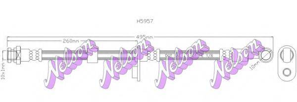 BROVEX-NELSON H5957 Гальмівний шланг
