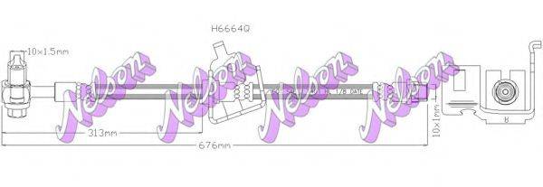 BROVEX-NELSON H6664Q Гальмівний шланг
