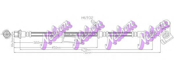 BROVEX-NELSON H6932 Гальмівний шланг
