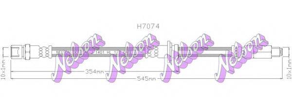 BROVEX-NELSON H7074 Гальмівний шланг