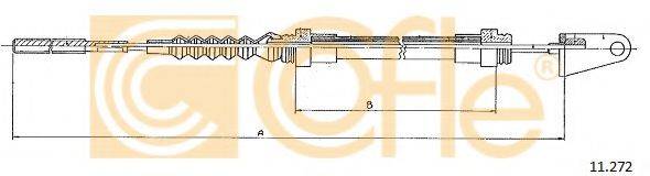 COFLE 11272 Трос, управління зчепленням