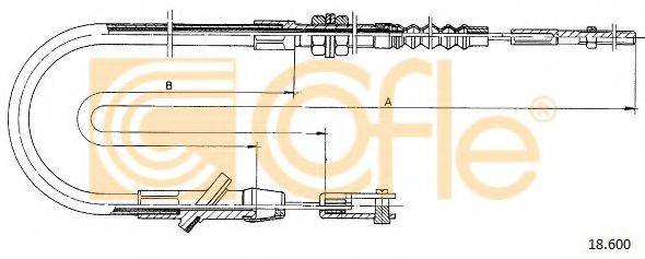 COFLE 18600 Трос, управління зчепленням