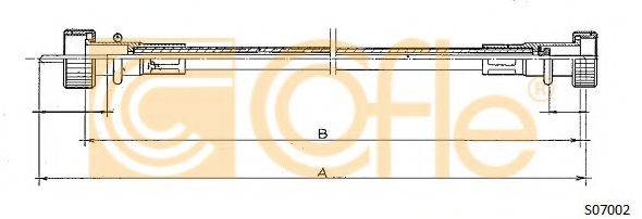 COFLE S07002 Трос спідометра