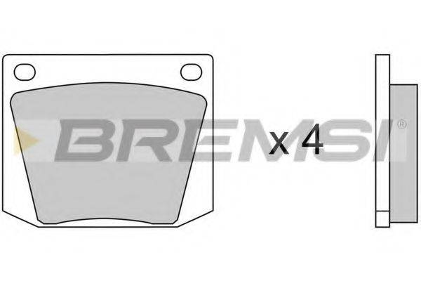 BREMSI BP2031 Комплект гальмівних колодок, дискове гальмо