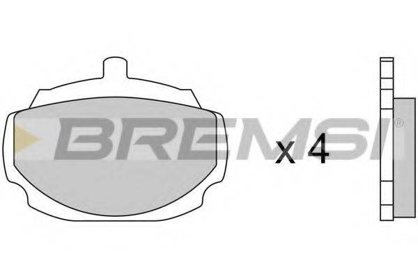 BREMSI BP2033 Комплект гальмівних колодок, дискове гальмо