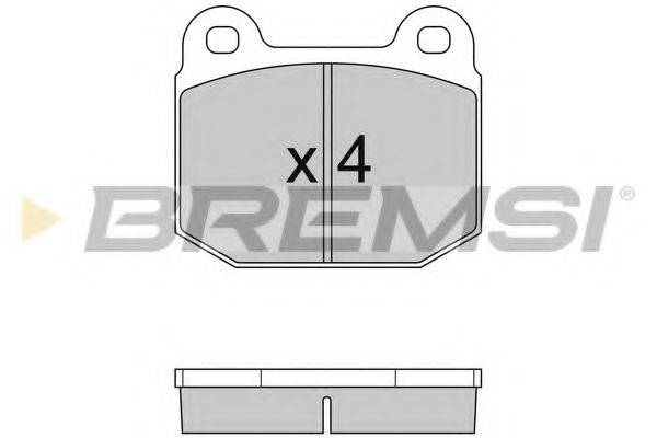 BREMSI 20323 Комплект гальмівних колодок, дискове гальмо