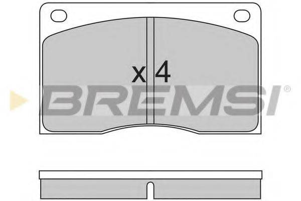 BREMSI BP2213 Комплект гальмівних колодок, дискове гальмо
