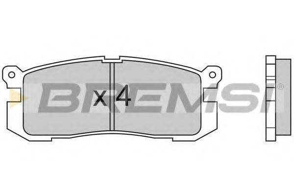 BREMSI BP2424 Комплект гальмівних колодок, дискове гальмо