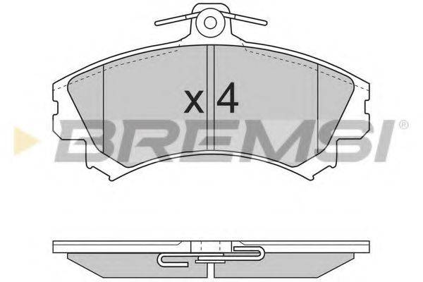 BREMSI BP2702 Комплект гальмівних колодок, дискове гальмо