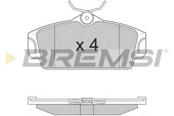 BREMSI 23093 Комплект гальмівних колодок, дискове гальмо