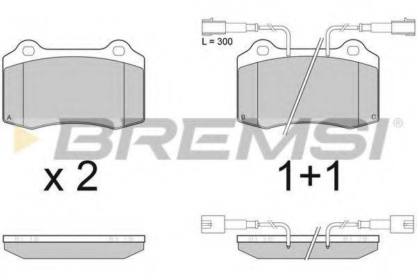 BREMSI 21381 Комплект гальмівних колодок, дискове гальмо