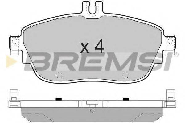 BREMSI BP3496 Комплект гальмівних колодок, дискове гальмо