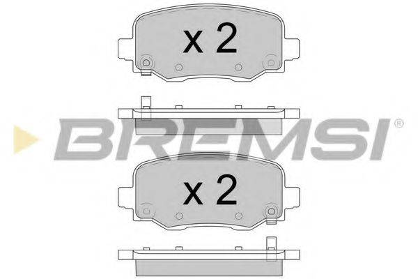 BREMSI BP3604 Комплект гальмівних колодок, дискове гальмо