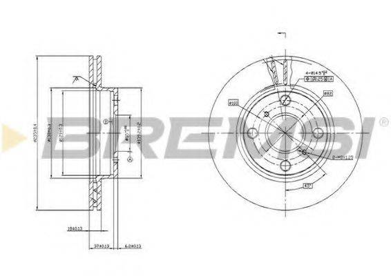 BREMSI DBB084V