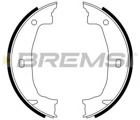 BREMSI 1460 Комплект гальмівних колодок, стоянкова гальмівна система
