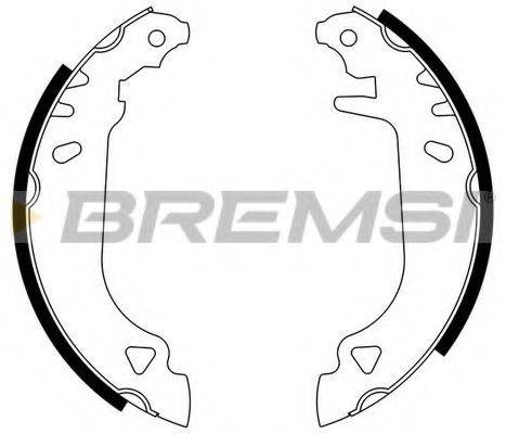 BREMSI 1333 Комплект гальмівних колодок