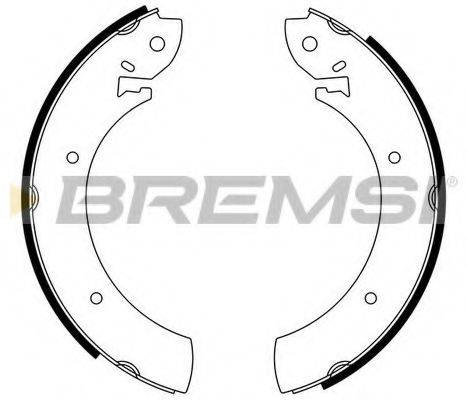 BREMSI GF0207 Комплект гальмівних колодок