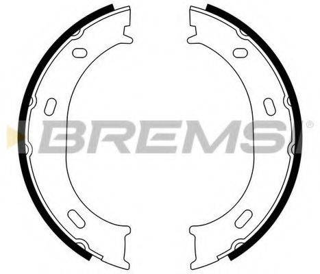 BREMSI GF0306 Комплект гальмівних колодок, стоянкова гальмівна система