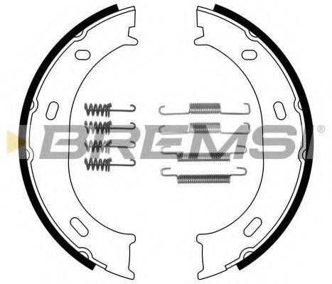 BREMSI GF03061 Комплект гальмівних колодок, стоянкова гальмівна система
