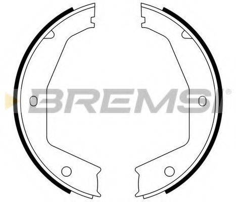 BREMSI 2397 Комплект гальмівних колодок, стоянкова гальмівна система