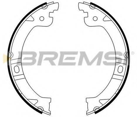 BREMSI 1511 Комплект гальмівних колодок, стоянкова гальмівна система