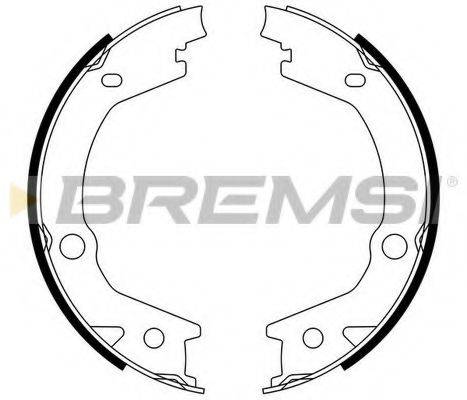 BREMSI GF0765 Комплект гальмівних колодок