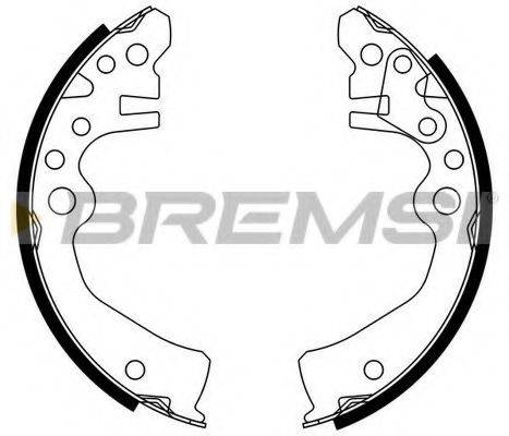 BREMSI GF0878 Комплект гальмівних колодок