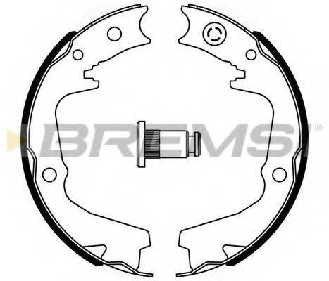 BREMSI 2893 Комплект гальмівних колодок