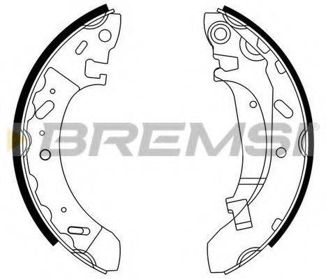 BREMSI GF4716 Комплект гальмівних колодок