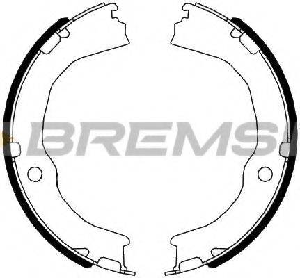 BREMSI GF4972 Комплект гальмівних колодок