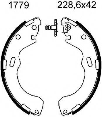 BSF 01779 Комплект гальмівних колодок