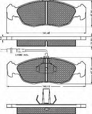 BSF 10379 Комплект гальмівних колодок, дискове гальмо