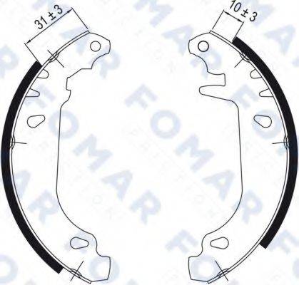 FOMAR FRICTION FO0424 Комплект гальмівних колодок