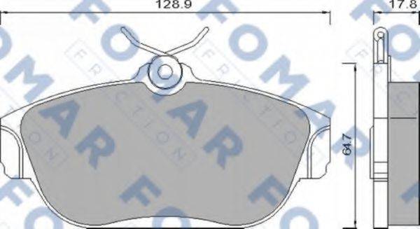 FOMAR FRICTION FO481981 Комплект гальмівних колодок, дискове гальмо