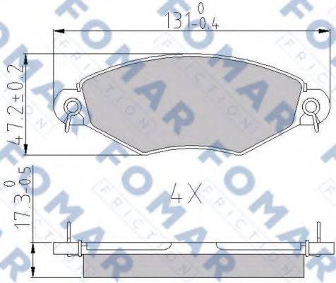 FOMAR FRICTION FO 688181