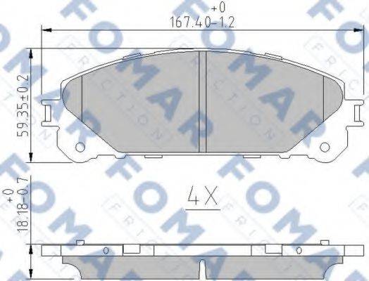 FOMAR FRICTION FO 862883