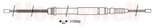 RENAULT 7700657227 Трос, стоянкова гальмівна система