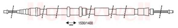 BENDIX 432646B Трос, стоянкова гальмівна система