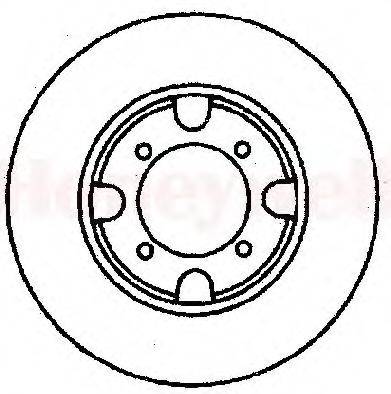 BENDIX 561343B гальмівний диск