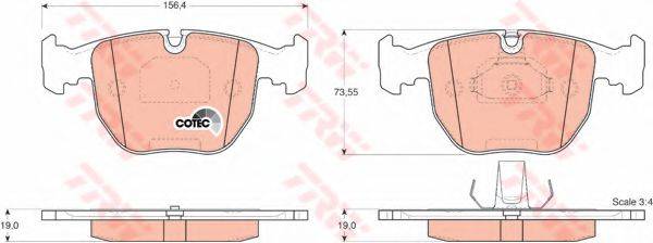 DR!VE+ DP1010100805 Комплект гальмівних колодок, дискове гальмо