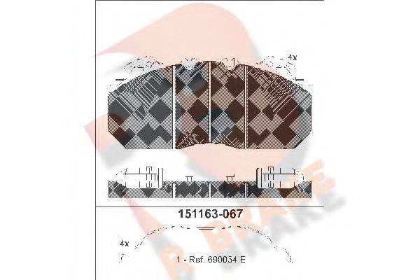 R BRAKE RB1163-067