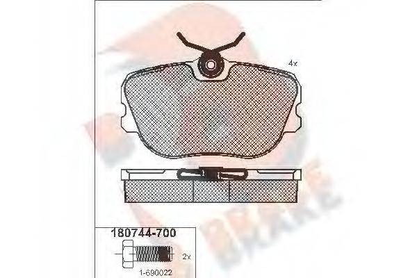 R BRAKE RB0744-700