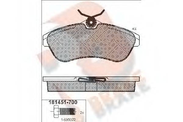 R BRAKE RB1451-700