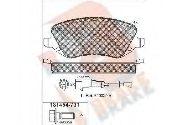 R BRAKE RB1454-701