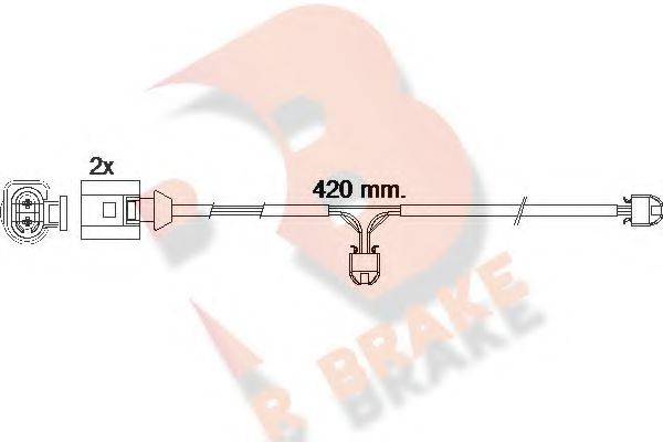 R BRAKE 610476RB Сигналізатор, знос гальмівних колодок